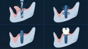 Dental implant parts diagram